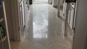 Marble Kitchen Floor Before