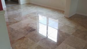 Travertine Floor After